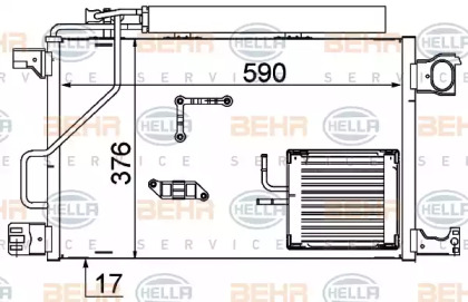 Конденсатор BEHR HELLA SERVICE 8FC 351 317-494