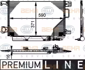 Конденсатор BEHR HELLA SERVICE 8FC 351 317-501