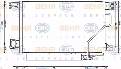 Конденсатор BEHR HELLA SERVICE 8FC 351 317-504