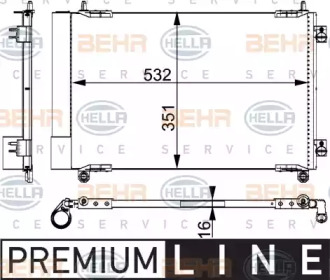 Конденсатор BEHR HELLA SERVICE 8FC 351 317-521