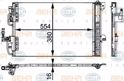 Конденсатор BEHR HELLA SERVICE 8FC 351 317-534