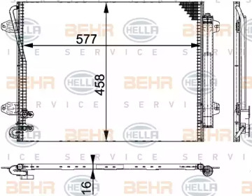 Конденсатор BEHR HELLA SERVICE 8FC 351 317-551