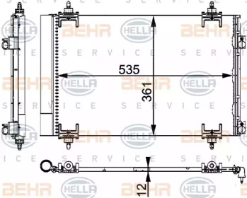 Конденсатор BEHR HELLA SERVICE 8FC 351 317-564