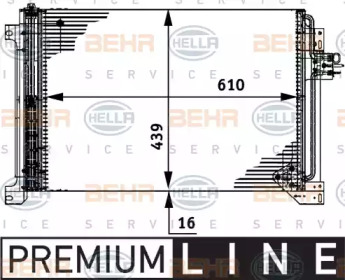 Конденсатор BEHR HELLA SERVICE 8FC 351 317-631