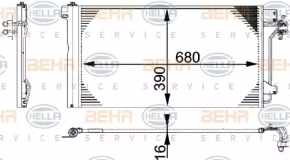 Конденсатор BEHR HELLA SERVICE 8FC 351 317-654