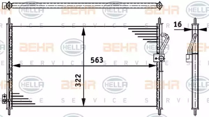 Конденсатор BEHR HELLA SERVICE 8FC 351 317-701