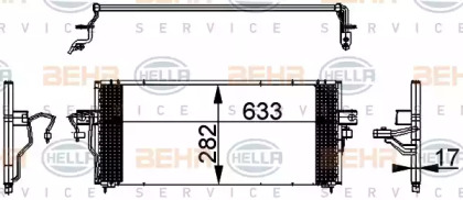 Конденсатор BEHR HELLA SERVICE 8FC 351 317-731