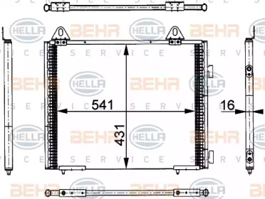 Конденсатор BEHR HELLA SERVICE 8FC 351 317-741