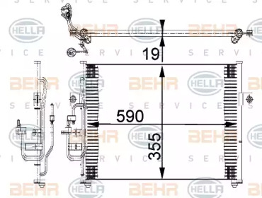 Конденсатор BEHR HELLA SERVICE 8FC 351 318-021