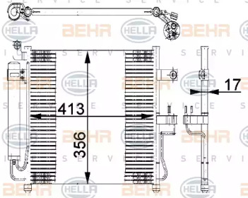 Конденсатор BEHR HELLA SERVICE 8FC 351 318-041