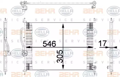 Конденсатор BEHR HELLA SERVICE 8FC 351 318-081