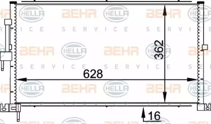 Конденсатор BEHR HELLA SERVICE 8FC 351 318-311