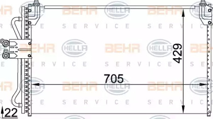 Конденсатор BEHR HELLA SERVICE 8FC 351 318-321