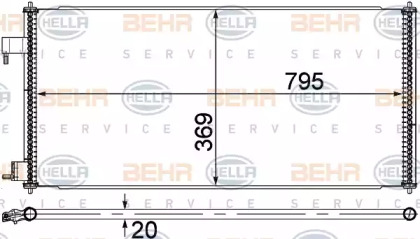 Конденсатор BEHR HELLA SERVICE 8FC 351 318-354