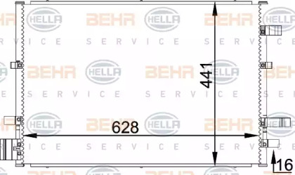 Конденсатор BEHR HELLA SERVICE 8FC 351 318-361