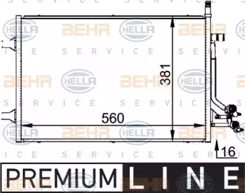 Конденсатор BEHR HELLA SERVICE 8FC 351 318-381