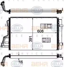 Конденсатор BEHR HELLA SERVICE 8FC 351 318-444