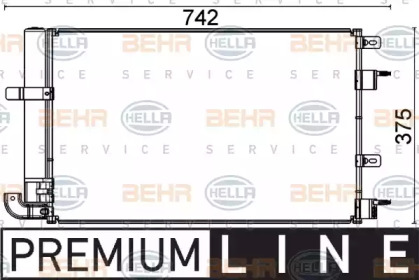 Конденсатор, кондиционер BEHR HELLA SERVICE 8FC 351 318-601