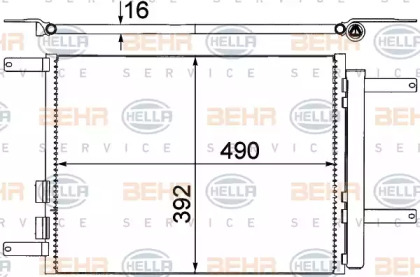 Конденсатор BEHR HELLA SERVICE 8FC 351 318-651