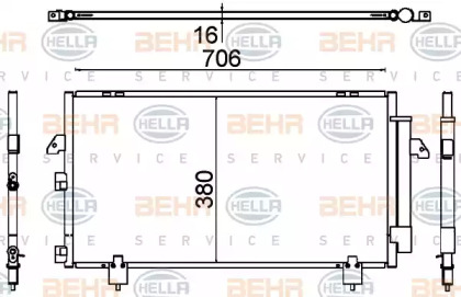 Конденсатор BEHR HELLA SERVICE 8FC 351 318-711