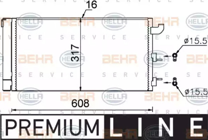 Конденсатор BEHR HELLA SERVICE 8FC 351 318-721