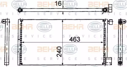 Конденсатор BEHR HELLA SERVICE 8FC 351 318-771