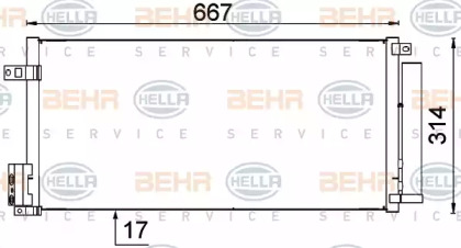 Конденсатор BEHR HELLA SERVICE 8FC 351 319-161