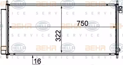 Конденсатор BEHR HELLA SERVICE 8FC 351 319-211