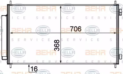 Конденсатор BEHR HELLA SERVICE 8FC 351 319-231