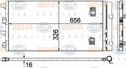 Конденсатор BEHR HELLA SERVICE 8FC 351 319-294