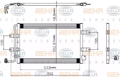 Конденсатор BEHR HELLA SERVICE 8FC 351 319-311