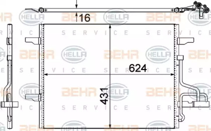 Конденсатор BEHR HELLA SERVICE 8FC 351 319-401