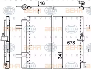 Конденсатор BEHR HELLA SERVICE 8FC 351 319-411