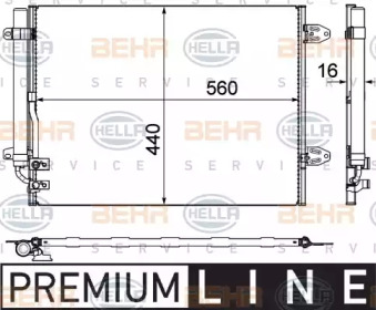 Конденсатор BEHR HELLA SERVICE 8FC 351 319-421