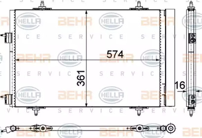 Конденсатор BEHR HELLA SERVICE 8FC 351 319-441