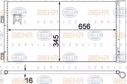 Конденсатор BEHR HELLA SERVICE 8FC 351 319-644