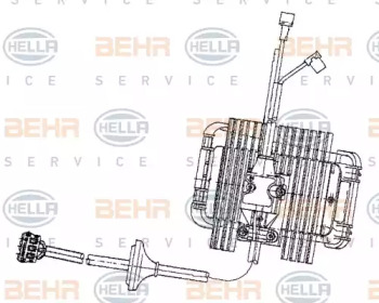 Регулятор, вентилятор салона BEHR HELLA SERVICE 5DS 351 320-001