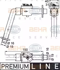 Регулирующий клапан охлаждающей жидкости BEHR HELLA SERVICE 9XL 351 328-121