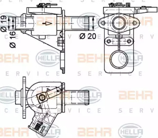 Клапан BEHR HELLA SERVICE 9XL 351 328-181