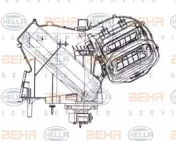 Испаритель, кондиционер BEHR HELLA SERVICE 8FV 351 330-001