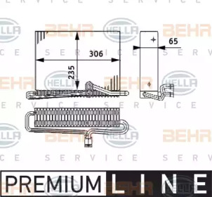 Испаритель, кондиционер BEHR HELLA SERVICE 8FV 351 330-121