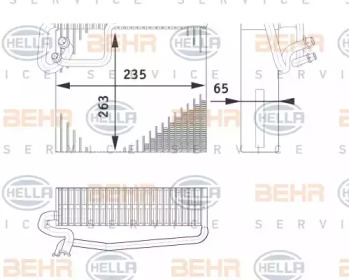 Испаритель BEHR HELLA SERVICE 8FV 351 330-181