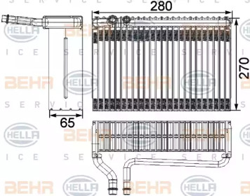 Испаритель BEHR HELLA SERVICE 8FV 351 330-381