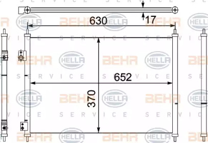 Конденсатор BEHR HELLA SERVICE 8FC 351 330-401