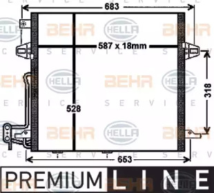 Конденсатор BEHR HELLA SERVICE 8FC 351 330-611