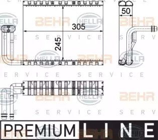 Испаритель BEHR HELLA SERVICE 8FV 351 330-661