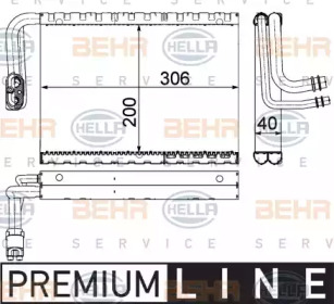 Испаритель, кондиционер BEHR HELLA SERVICE 8FV 351 330-701