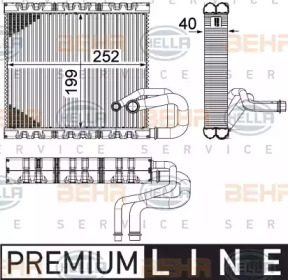 Испаритель, кондиционер BEHR HELLA SERVICE 8FV 351 331-131