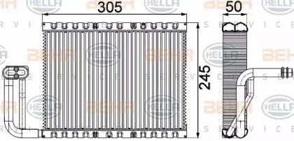 Испаритель BEHR HELLA SERVICE 8FV 351 331-141