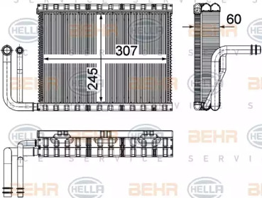 Испаритель BEHR HELLA SERVICE 8FV 351 331-151